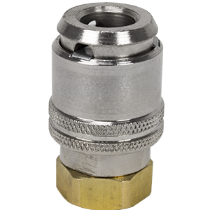 Large Bore Lock-On Air Chuck 1/4" NPT (Flow-Thru Design)