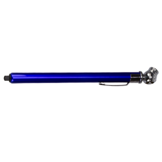 Tire Gauge 10-50 PSI Blue Metal