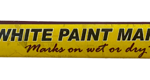 Paint Stick White 1/2" Diameter Hex