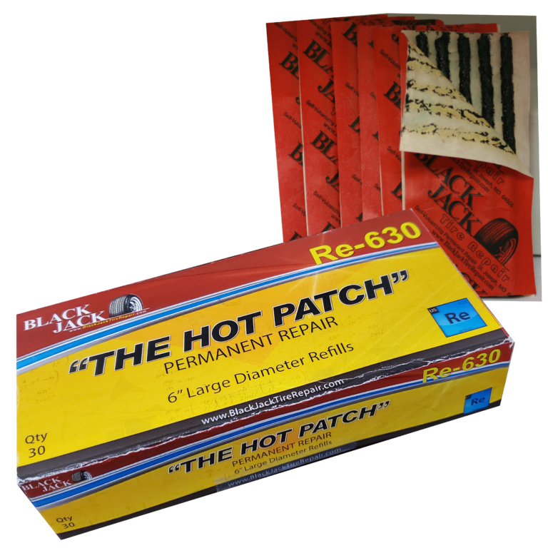 6" Large Diameter Refills Boxes of 30 (6 Packets) BlackJack Tire