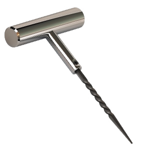 Chrome T Handle w/Spiral Probe