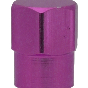 Valve Cap (Purple) Metal, Hex Style