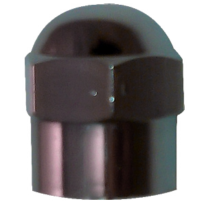 Chromed Plastic Dome Cap Dome Type w/ O-Ring Seal
