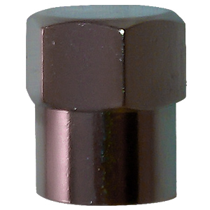 Chromed Plastic Hex Cap w/ O-Ring Seal