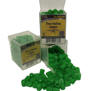 Plastic Valve Cap w/ Seal Green (Nitrogen) Plastic