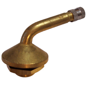 Brass Clamp-In Valve European Style, 20.5mm Rim Hole