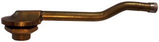 Brass Clamp-In Valve European Style, 20.5mm Rim Hole