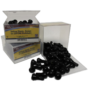 Valve Stem 3/4" eff. Length .453" Snap-In EPDM Rubber