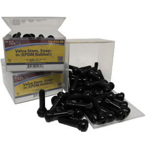 Valve Stem 1 1/2" eff. Length .453" Snap-In EPDM Rubber