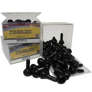 Valve Stem 1 1/4" eff. Length .453" Snap-In EPDM Rubber